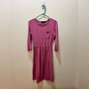 Pink Casual Dress